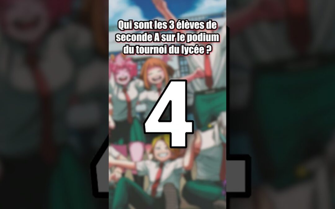 Connaîs-tu My Hero Academia ?