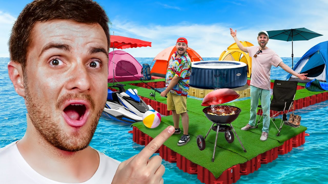On a CONSTRUIT un CAMPING FLOTTANT ! (c’est gigantesque)