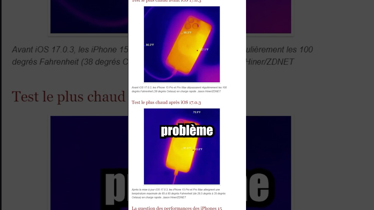 Encore un problème sur l’iPhone 15 😭
