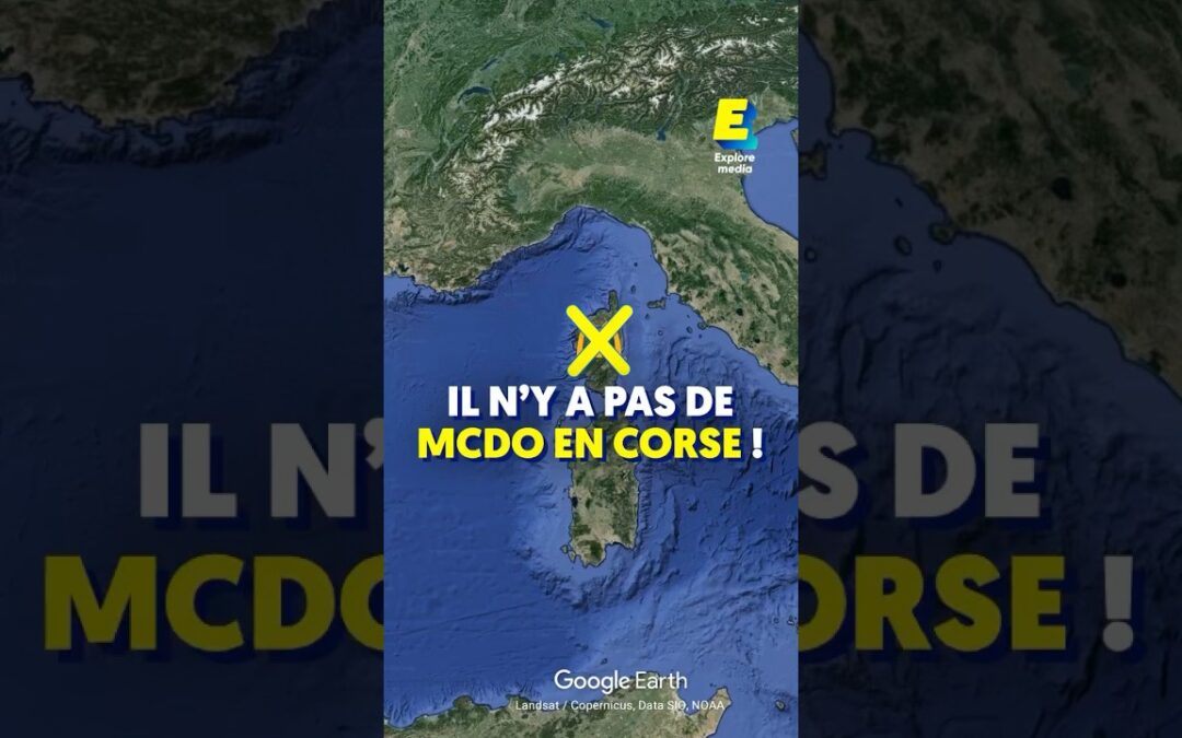 Vous saviez que la Corse n’avait pas de McDo ??? 😯 #shorts