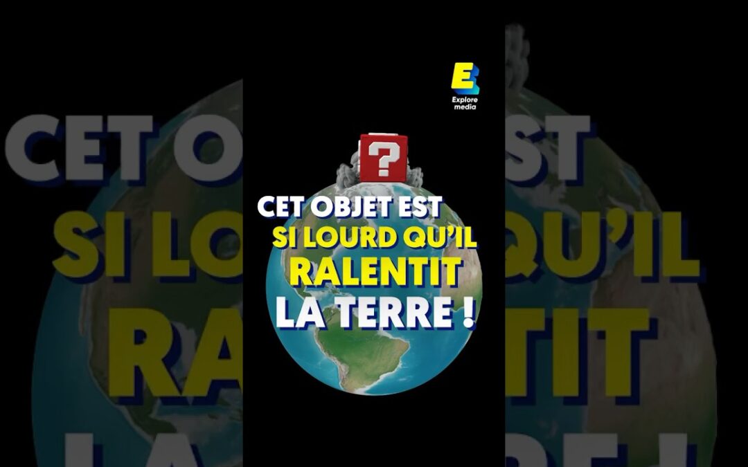 Cet objet est si lourd qu’il ralentit la Terre ! 🌍 #shorts