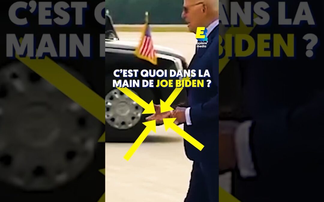 C’est quoi dans la main de Joe Biden ??? 🤔🇺🇸 #shorts