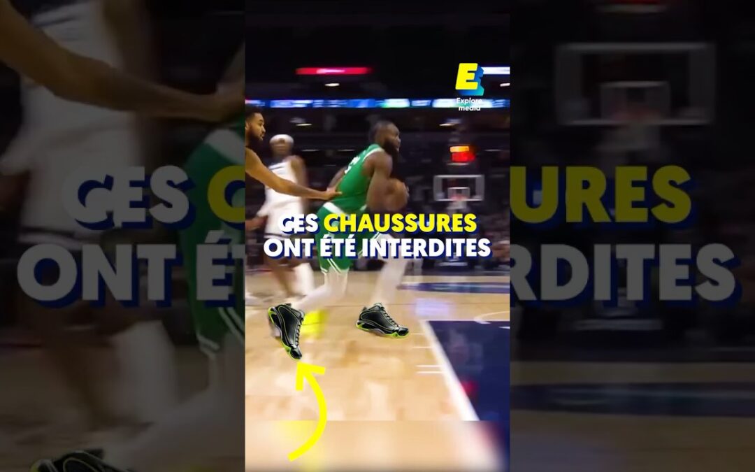 Pourquoi ces chaussures ont été interdites ? 👟🏀 #shorts