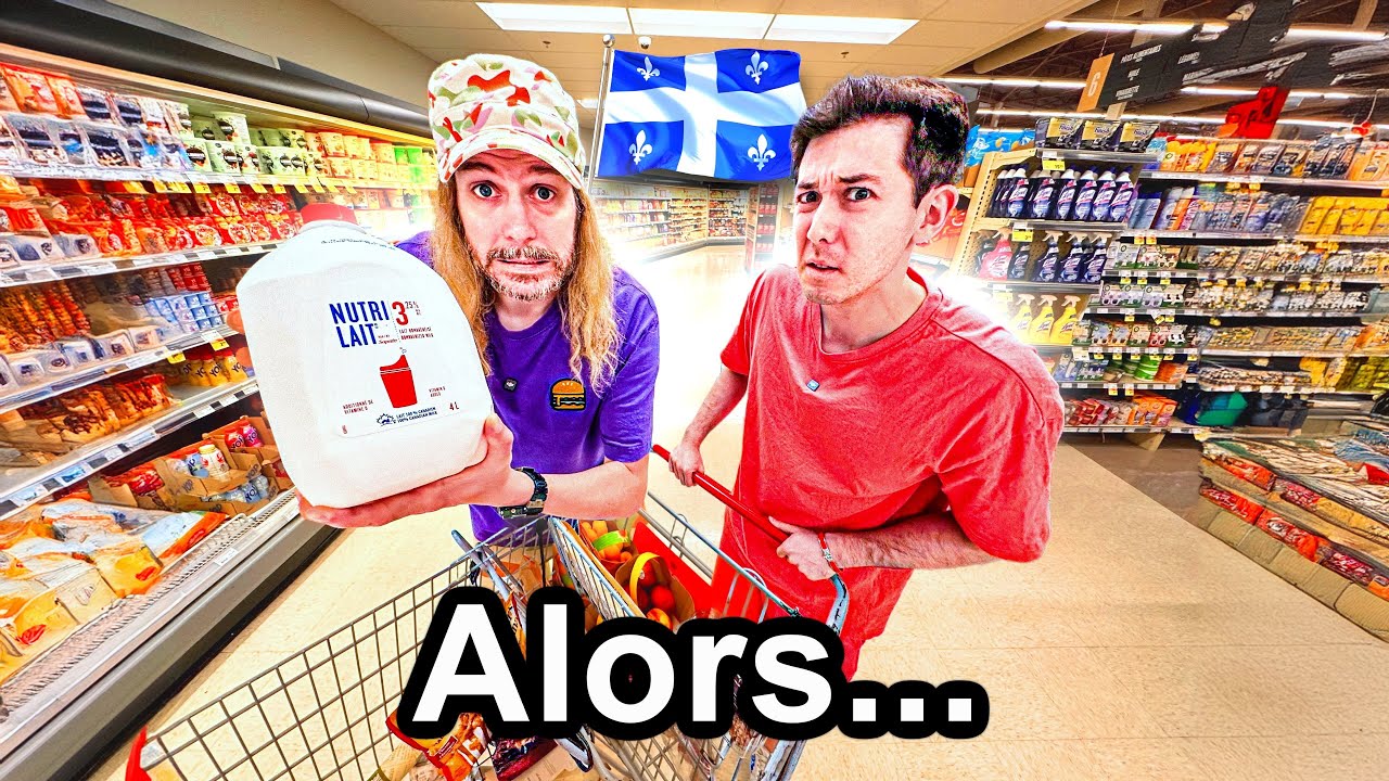 DANS UN SUPERMARCHÉ AU QUEBEC 🇨🇦 (du lait sans lactose ?!)