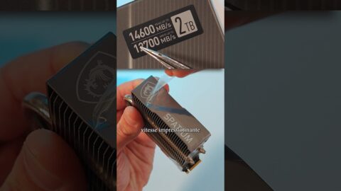 Un SSD super Rapide ! Le Spatium M580 Frozr de chez MSI ⚡