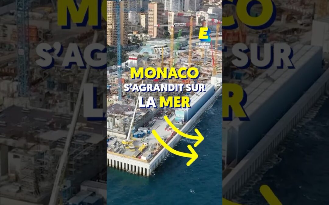 Monaco s’agrandit sur la mer ! 🇲🇨 #shorts