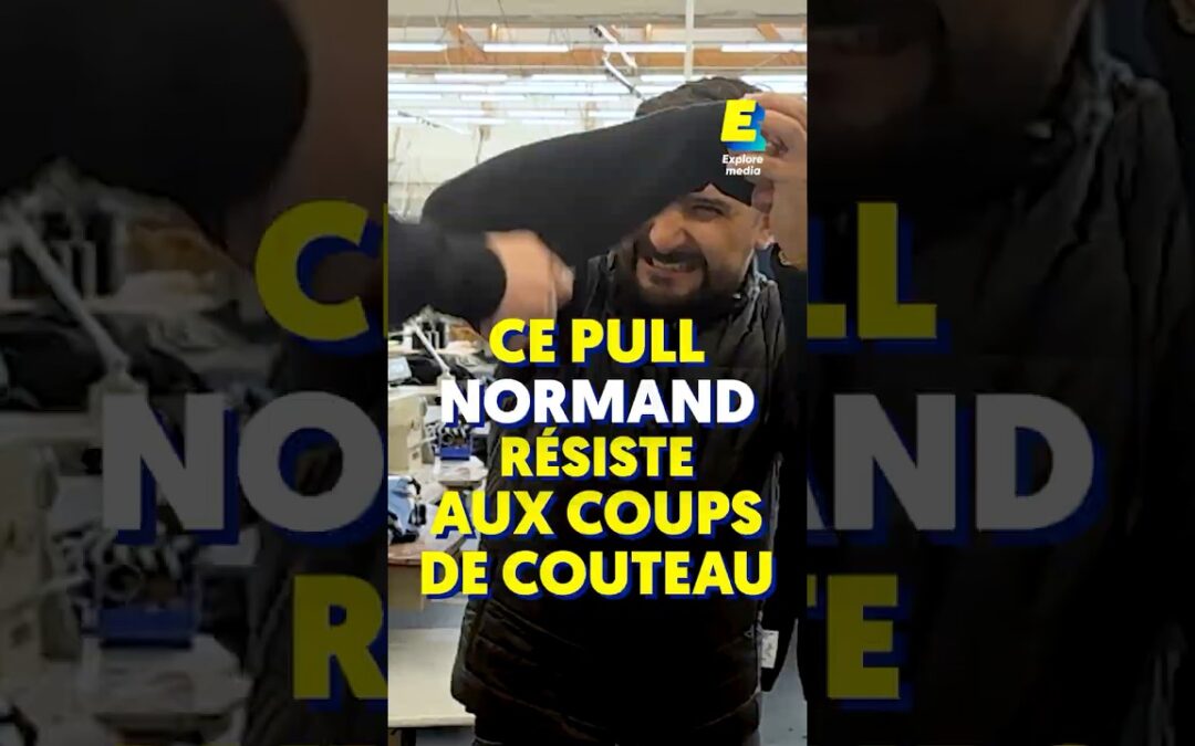 Ce pull normand résiste aux coups de couteau ! 🔪😳 #shorts