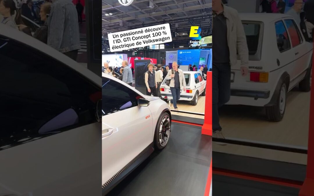 On découvre l’ID. GTI Concept 100% électrique de Volkswagen avec un fan ! #shorts