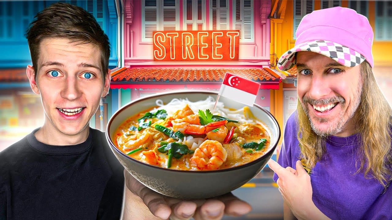 Malo Halna – On teste la STREET FOOD de SINGAPOUR avec @IciJapon 🇸🇬