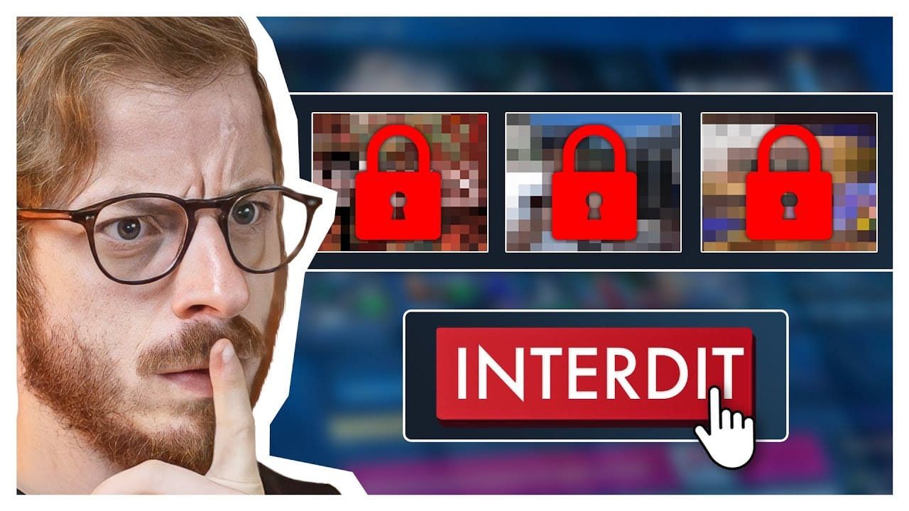 CYRILstudio – L’histoire folle des JEUX INTERDITS de STEAM !
