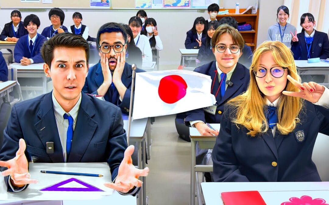 Louis-San J’emmène des lycéens français 🇫🇷 découvrir un lycée au Japon 🇯🇵