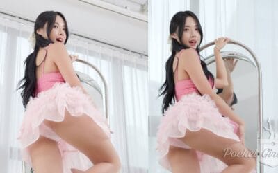 POCKETGIRLS – Pink See-Through Skirt Dance Compilation, Habin, Pocket Girls, 하빈, 포켓걸스