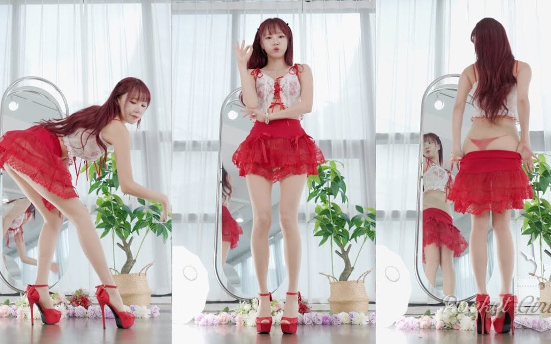 POCKETGIRLS – Red See-Through Skirt Dance Compilation, Minchae, Pocket Girls, 민채, 포켓걸스