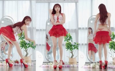 POCKETGIRLS – Red See-Through Skirt Dance Compilation, Minchae, Pocket Girls, 민채, 포켓걸스