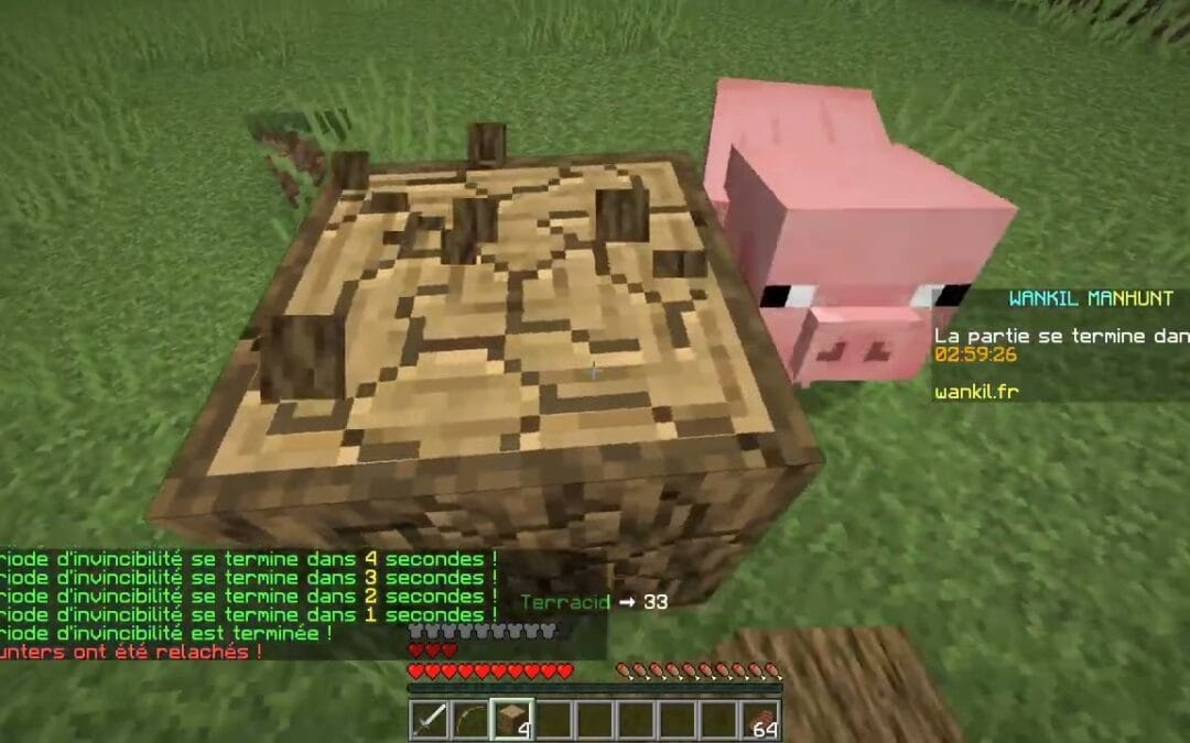 VOD – Laink et Terracid // Minecraft (Wankil Manhunt #8)