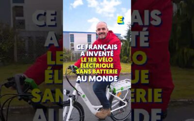 Ce Français a inventé le 1er vélo électrique sans batterie au monde ! 🚲 #shorts