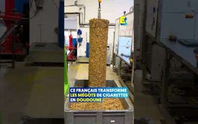 Ce Français transforme les mégots de cigarette en doudoune ! #shorts