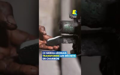 Ce Sierra-Léonais transforme les déchets en charbon ! 🇸🇱🥥 #shorts