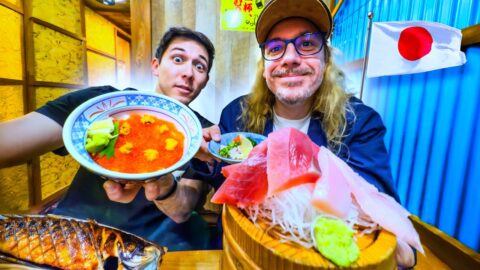 On teste LA chaîne de poisson cru au Japon On teste LA chaîne de poisson cru au Japon